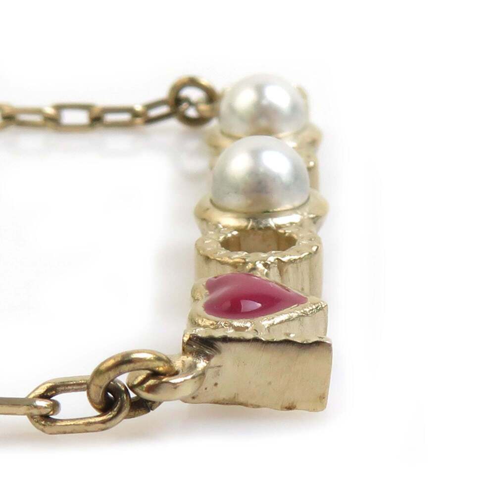 CHANEL Authentic Gold Pearl Love Necklace - Picture 3 of 5